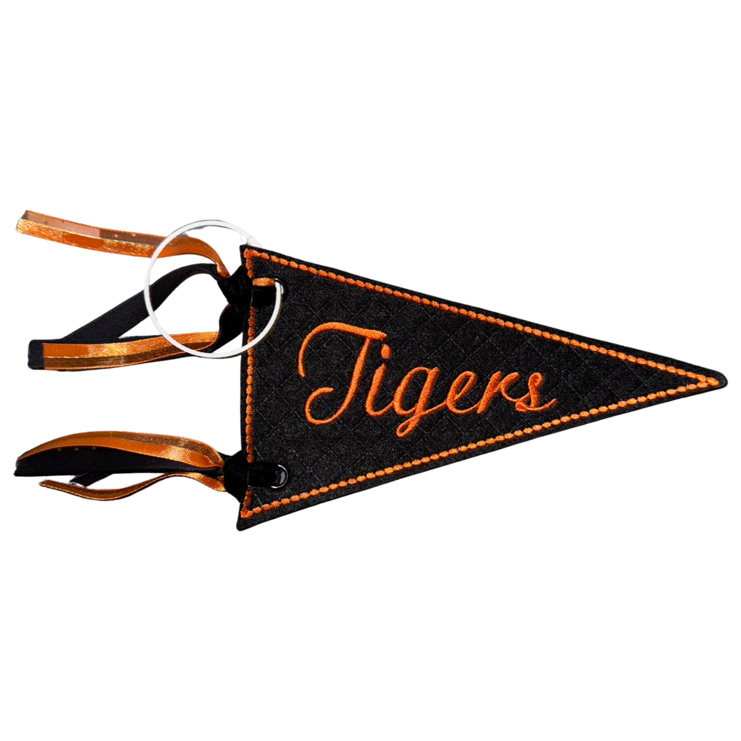 Tigers Embroidered Pennant Bag Charm