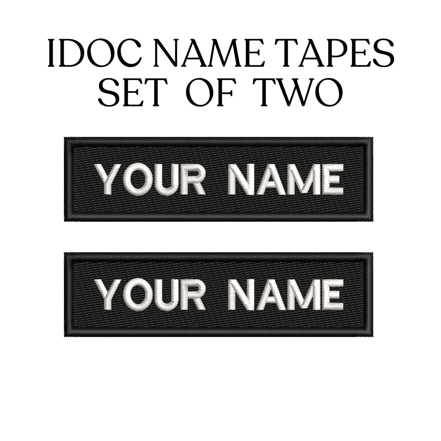 IDOC Name Tapes - Coyote Moon Design Company