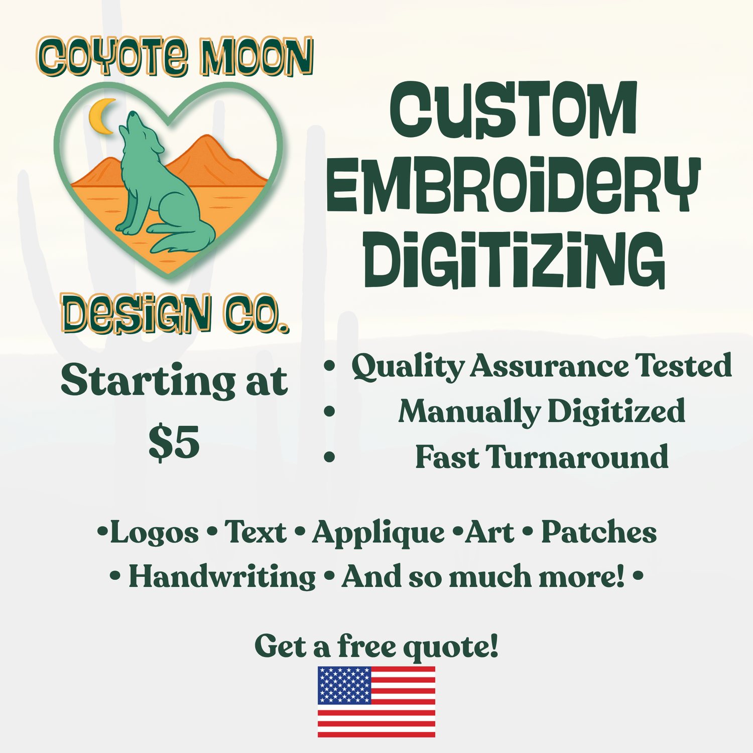 Custom Embroidery Digitization