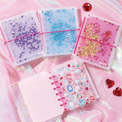 Sticker Binder- Sequin Shaker Sticker Book Y2k Nostalgia