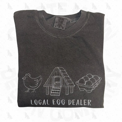 Local Egg Dealer Short Sleeve T-Shirt - Coyote Moon Design Company