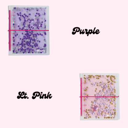 Sticker Binder- Sequin Shaker Sticker Book Y2k Nostalgia