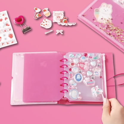 Sticker Binder- Sequin Shaker Sticker Book Y2k Nostalgia