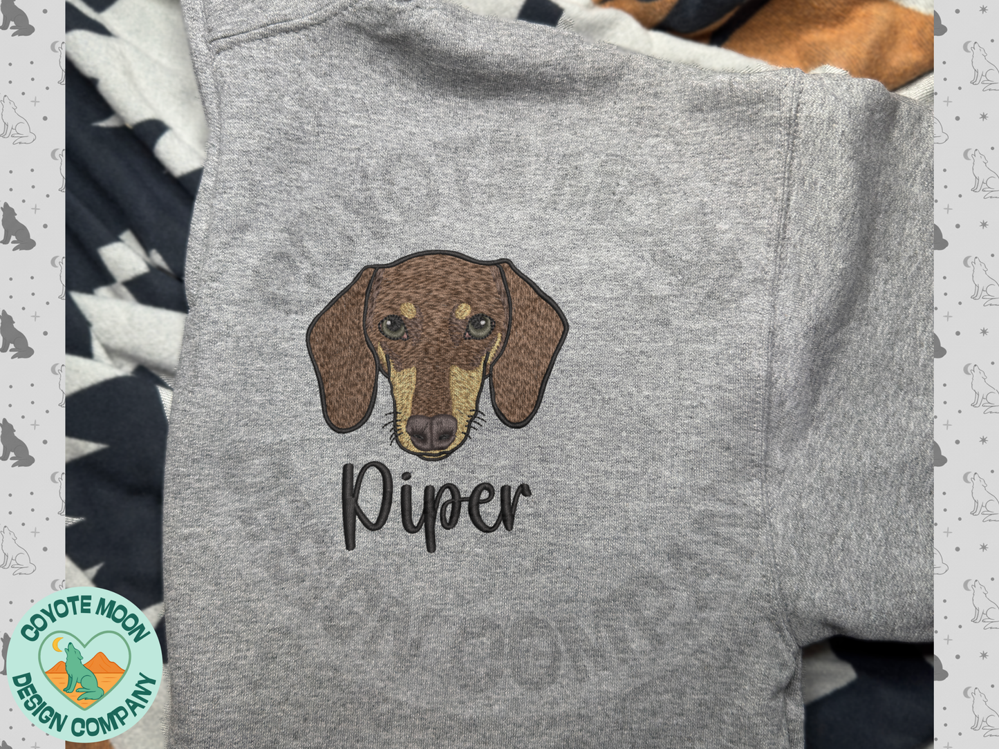 *PRE-ORDER* Custom Pet Portrait Sweatshirt or Quarter Zip