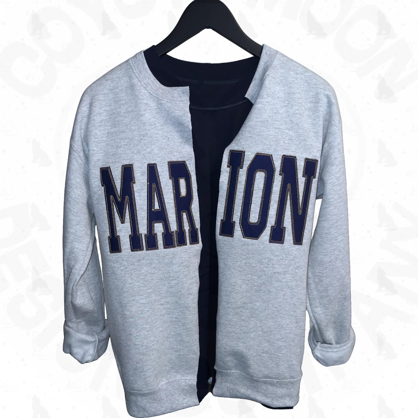 Custom Sweatshirt Cardigan - Coyote Moon Design Company