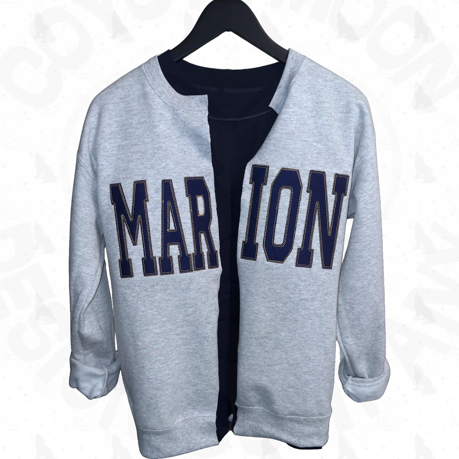 Custom Sweatshirt Cardigan - Coyote Moon Design Company