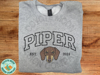 Custom Pet Portrait Sweatshirt, Hoodie or Quarter Zip