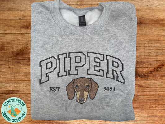 *PRE-ORDER* Custom Pet Portrait Sweatshirt or Quarter Zip