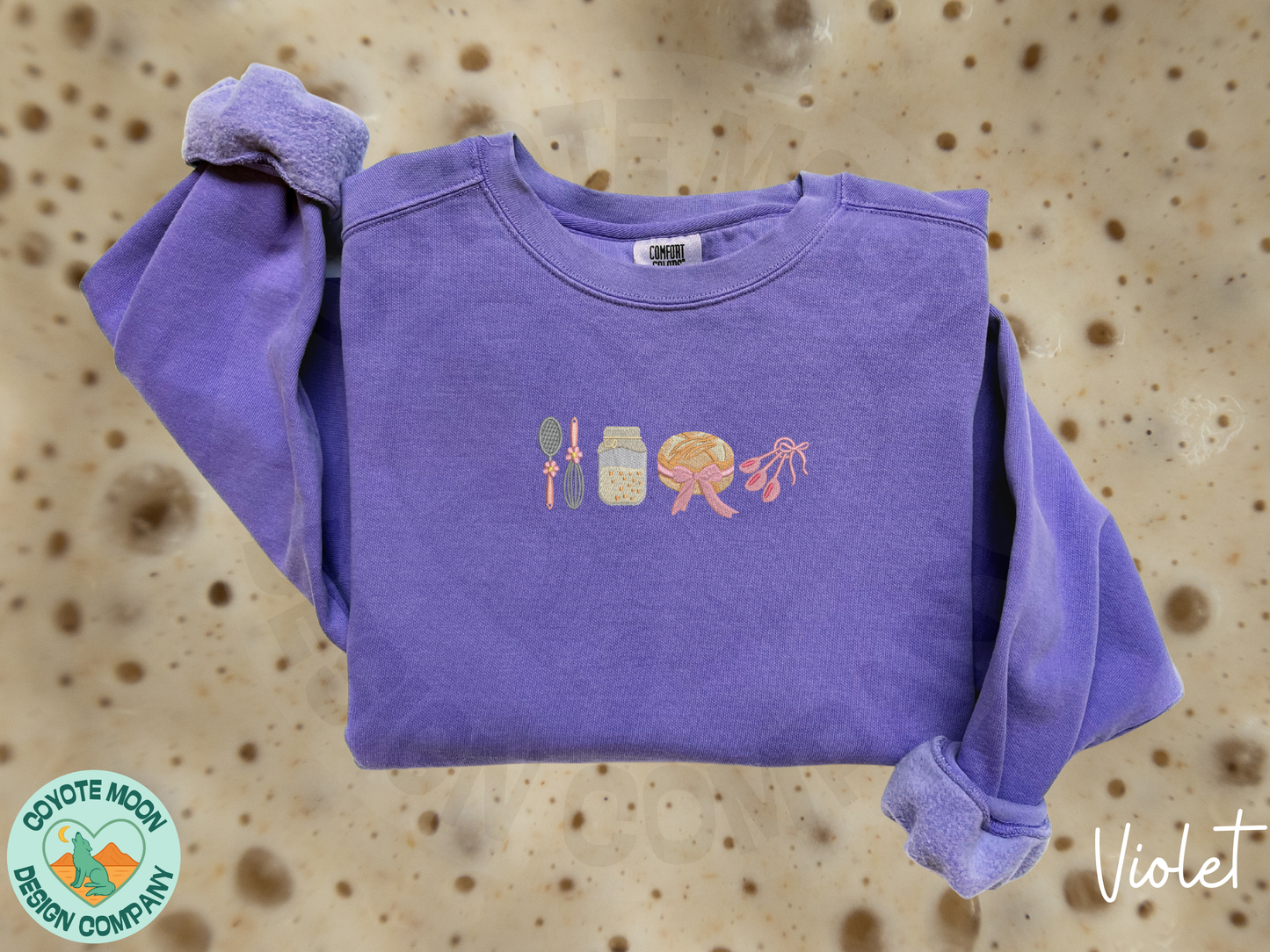 Sourdough Baker Embroidered Sweatshirt| Coquette Bread Baking Apparel
