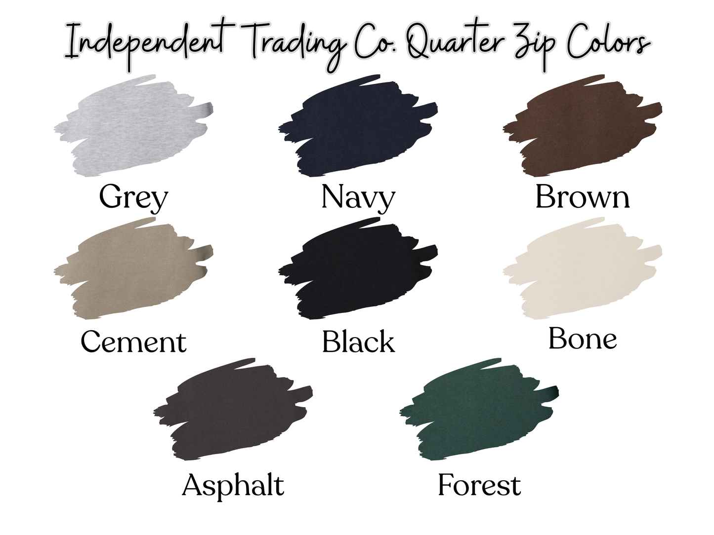 *PRE-ORDER* Custom Embroidered Quarter Zip (Limited-Time Flat-Rate Price)