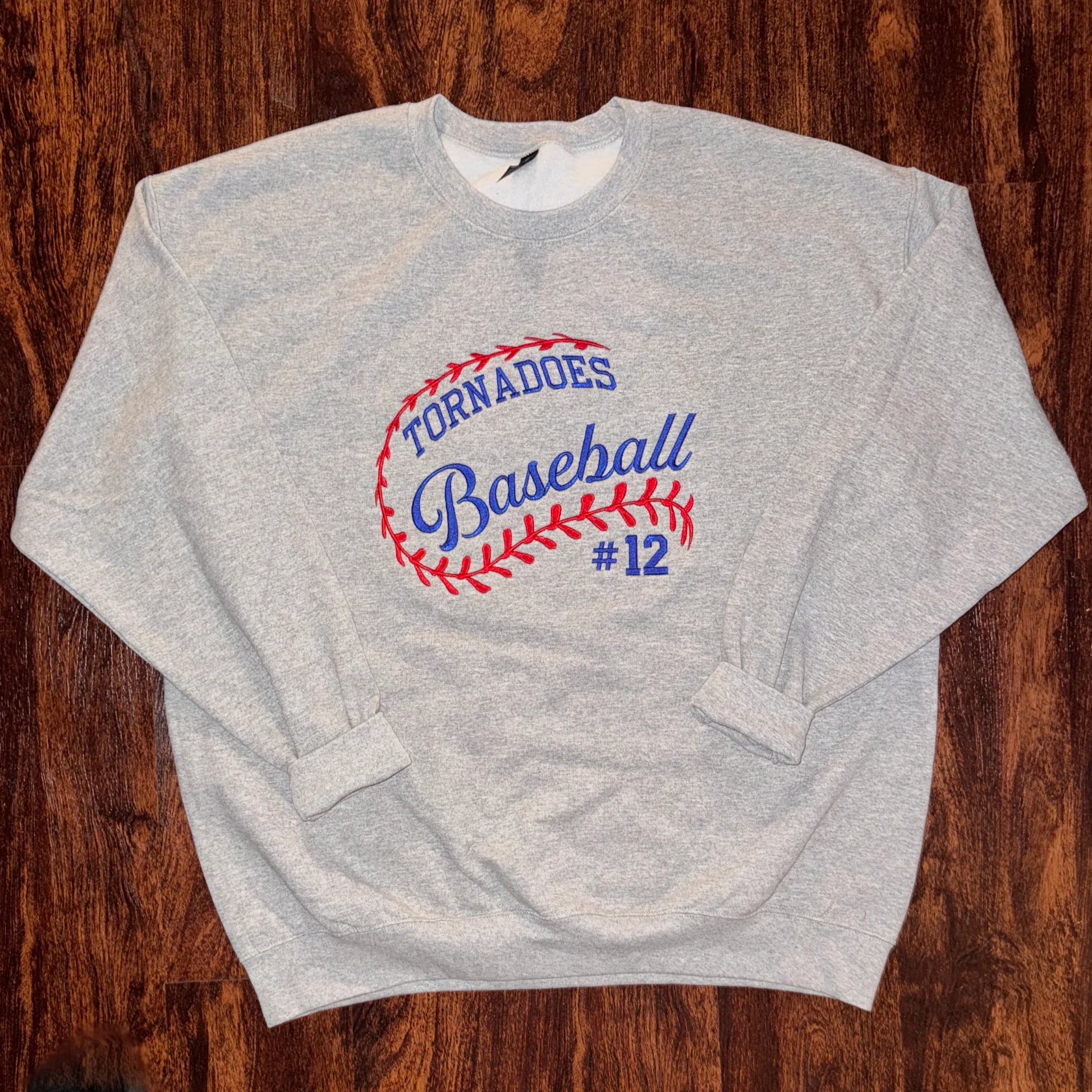 Softball or Baseball Crewneck Sweatshirt- Customizable - Coyote Moon Design Company