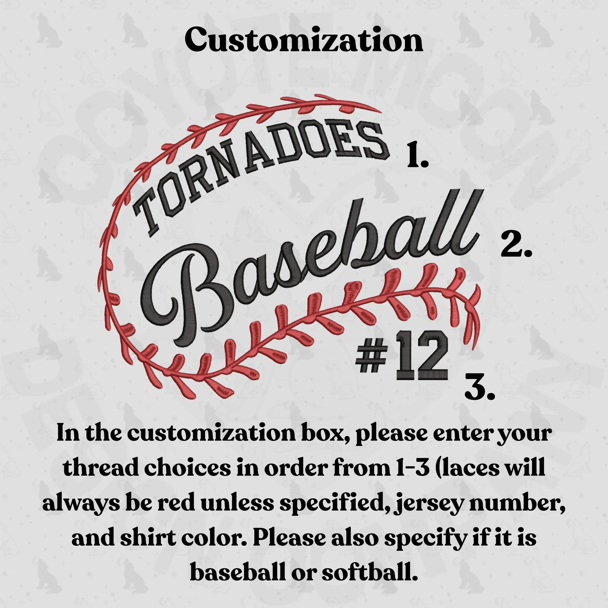 Softball or Baseball Crewneck Sweatshirt- Customizable - Coyote Moon Design Company