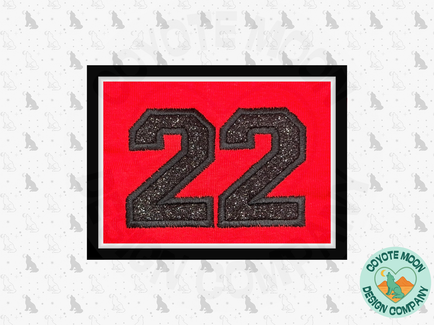 Custom Mascot School Spirit Glitter Applique Embroidered Shirt