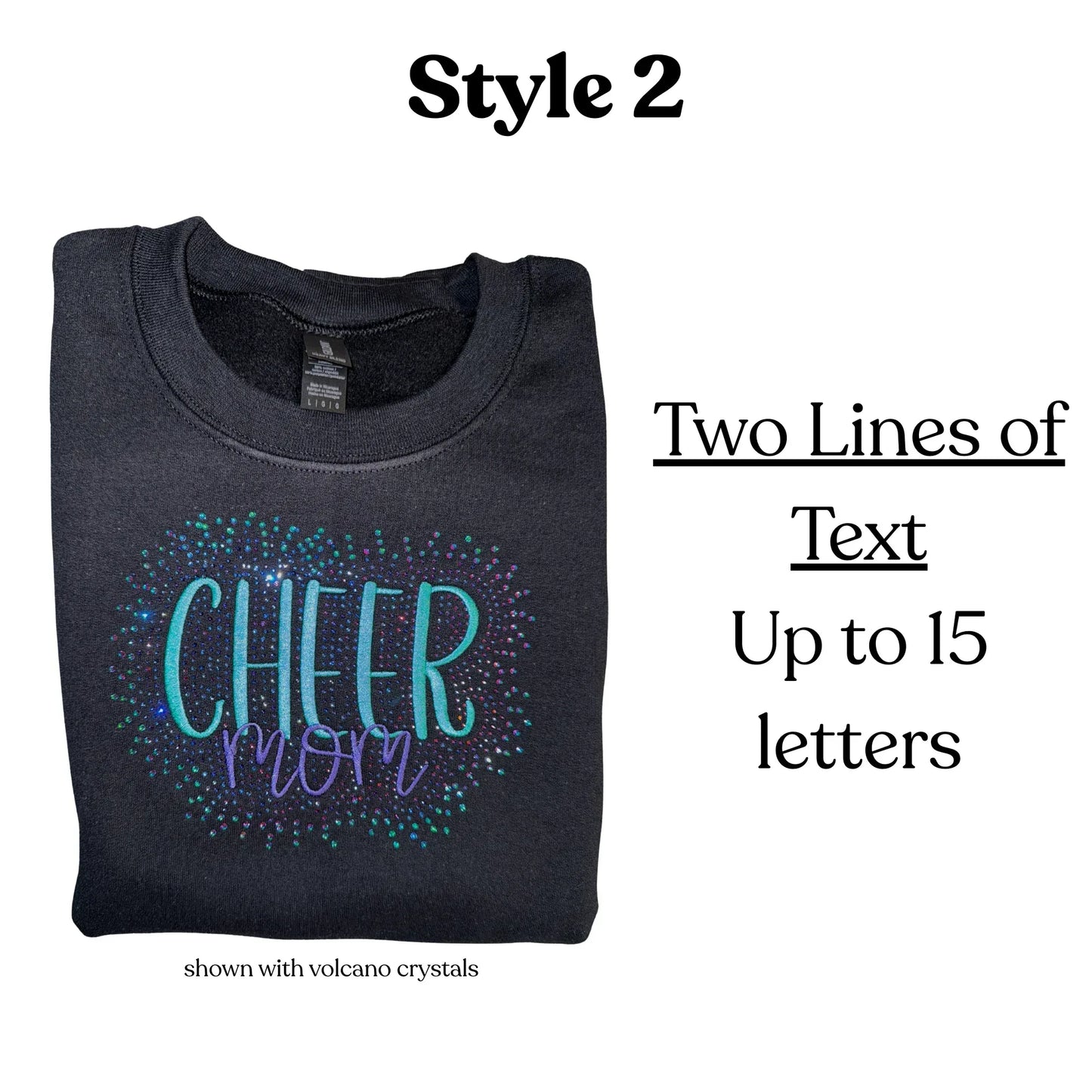 Rhinestone Bling Sweatshirt or Hoodie-Customizable - Coyote Moon Design Company