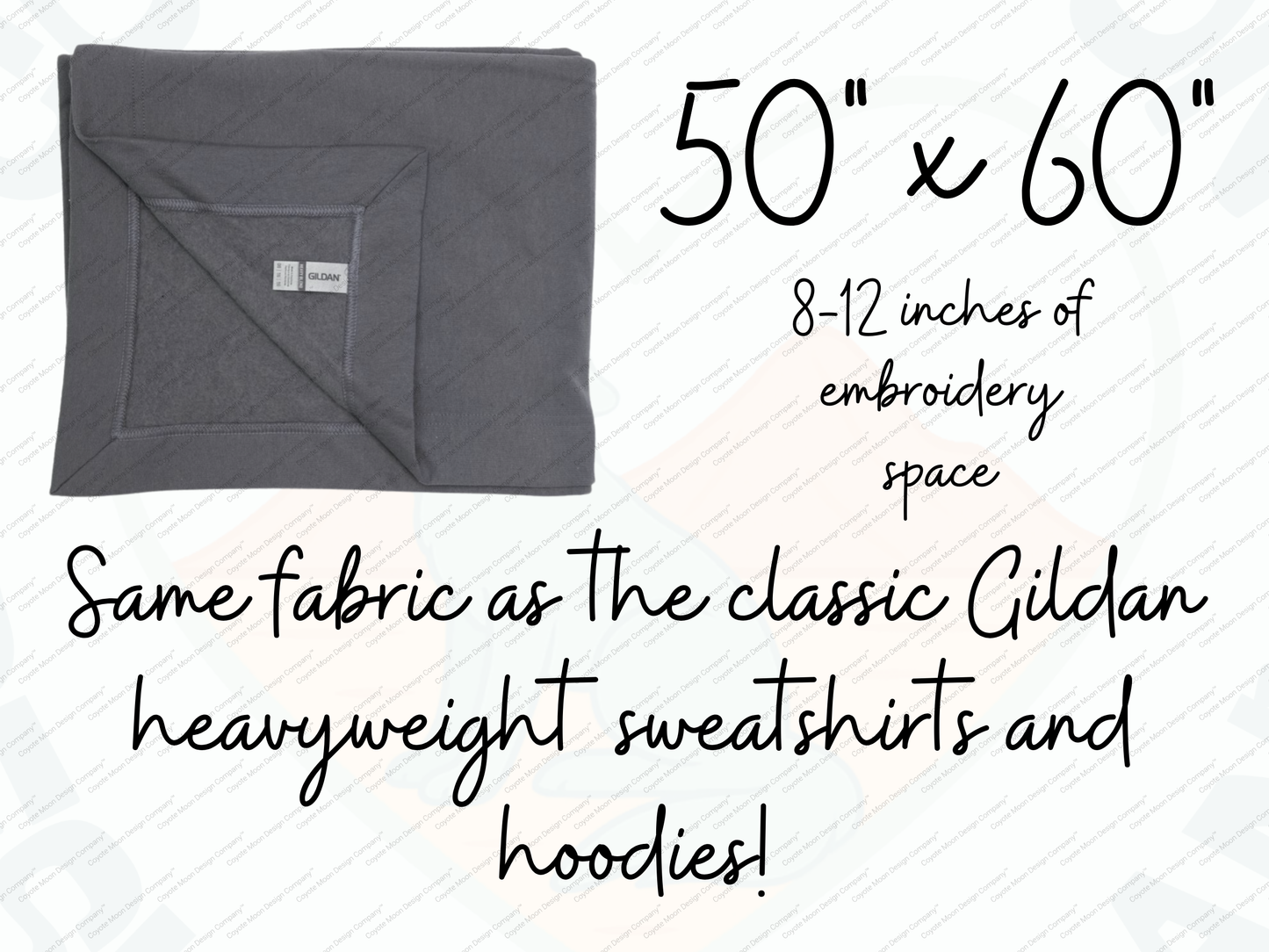 *PRE-ORDER* Custom Embroidered Fleece Stadium Blanket