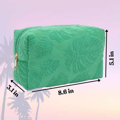 Beachside Terry Pouch - Embroidered Makeup & Travel Bag