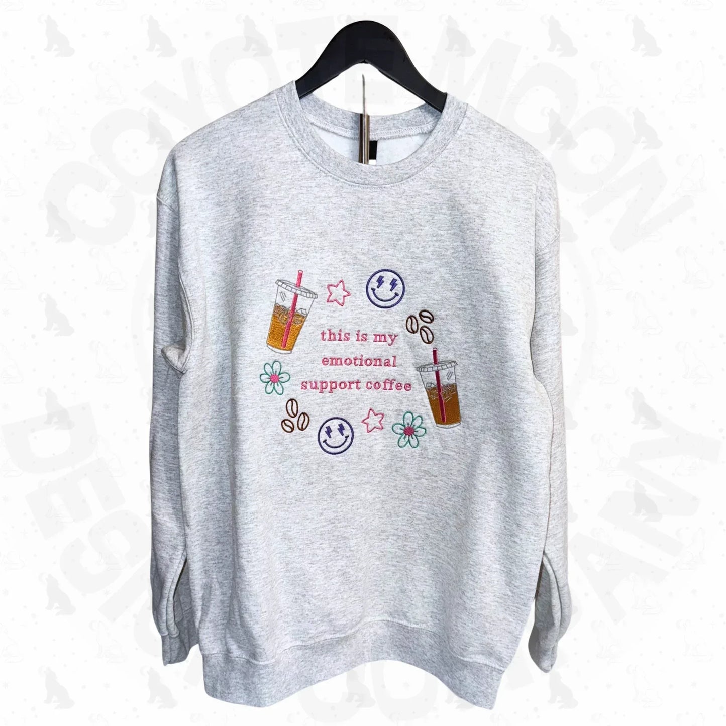 This Is My Emotional Support Coffee Sweatshirt - Coyote Moon Design Company