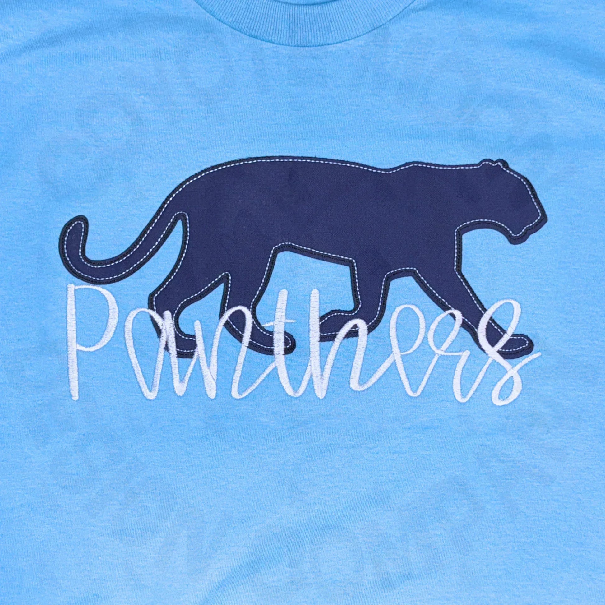Customizable School Mascot Silhouette Applique Shirt - Coyote Moon Design Company