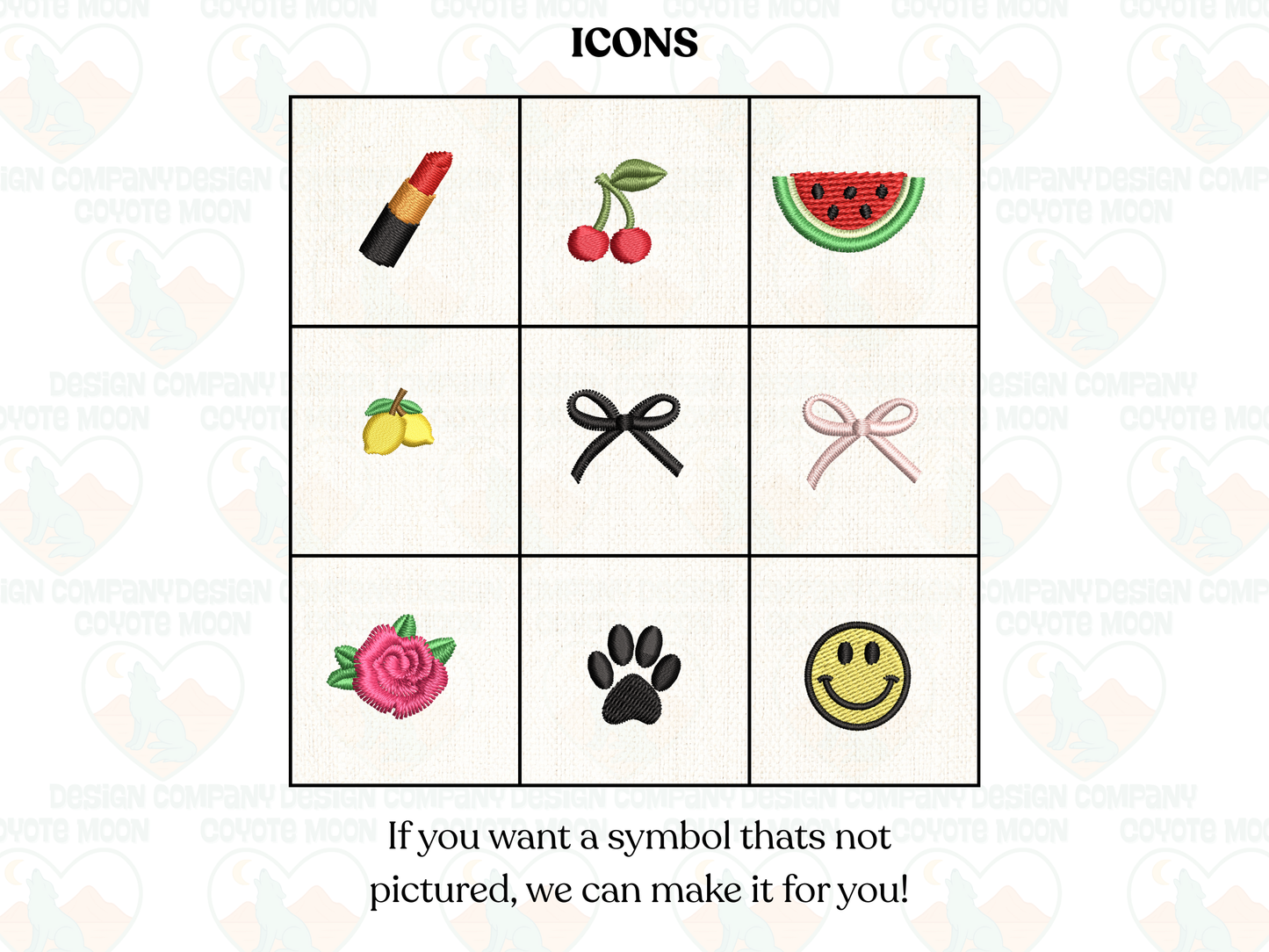 Custom Embroidered Linen Cocktail Napkins