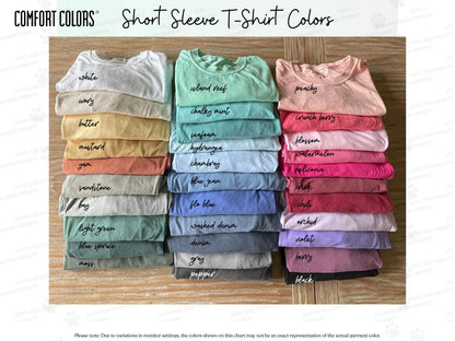 Custom Embroidered Mrs. Last Name T-Shirt - Coyote Moon Design Company