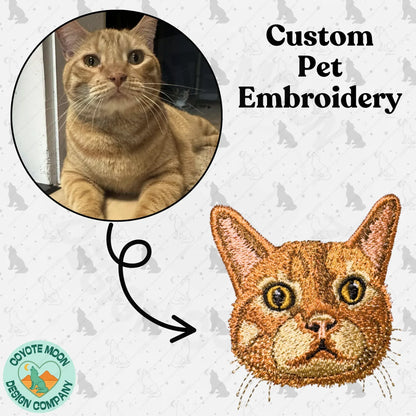 Custom Pet Portrait Sweatshirt or Quarter Zip - Coyote Moon Design Company