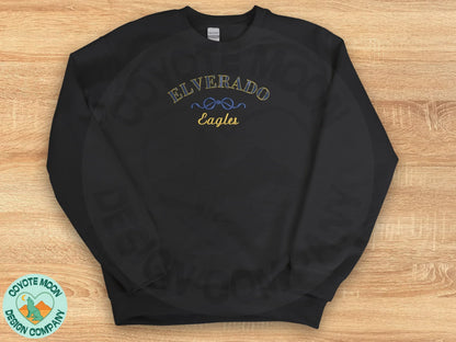 Bow Customizable School Spirit Sweatshirt - Coyote Moon Design Company