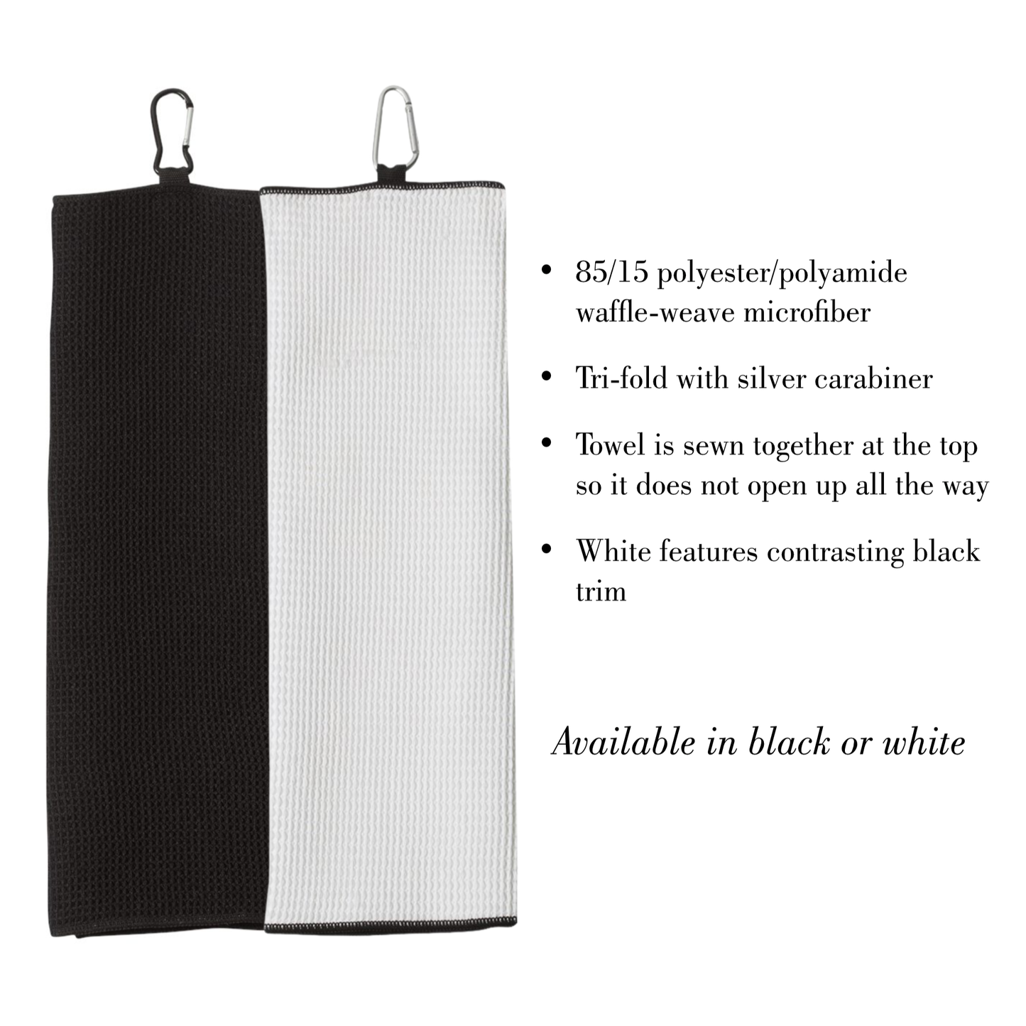 Custom Embroidered Golf Towels- Logo or Design