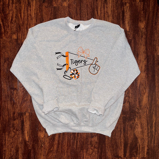 Customizable Team Cheer Pennant Sweatshirt - Coyote Moon Design Company