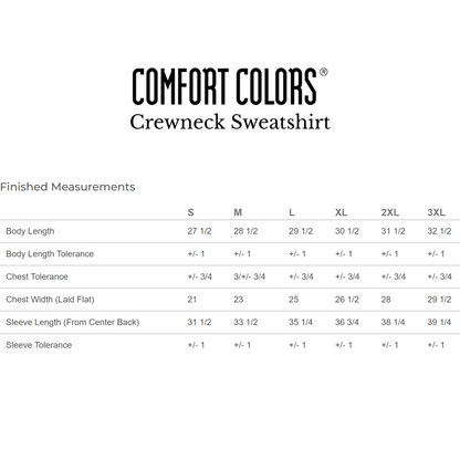 Pre-Order IDOC Comfort Colors Crewneck Sweatshirt