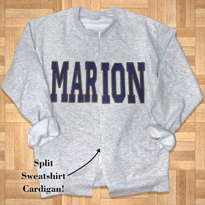 Custom Embroidered Sweatshirt Cardigan