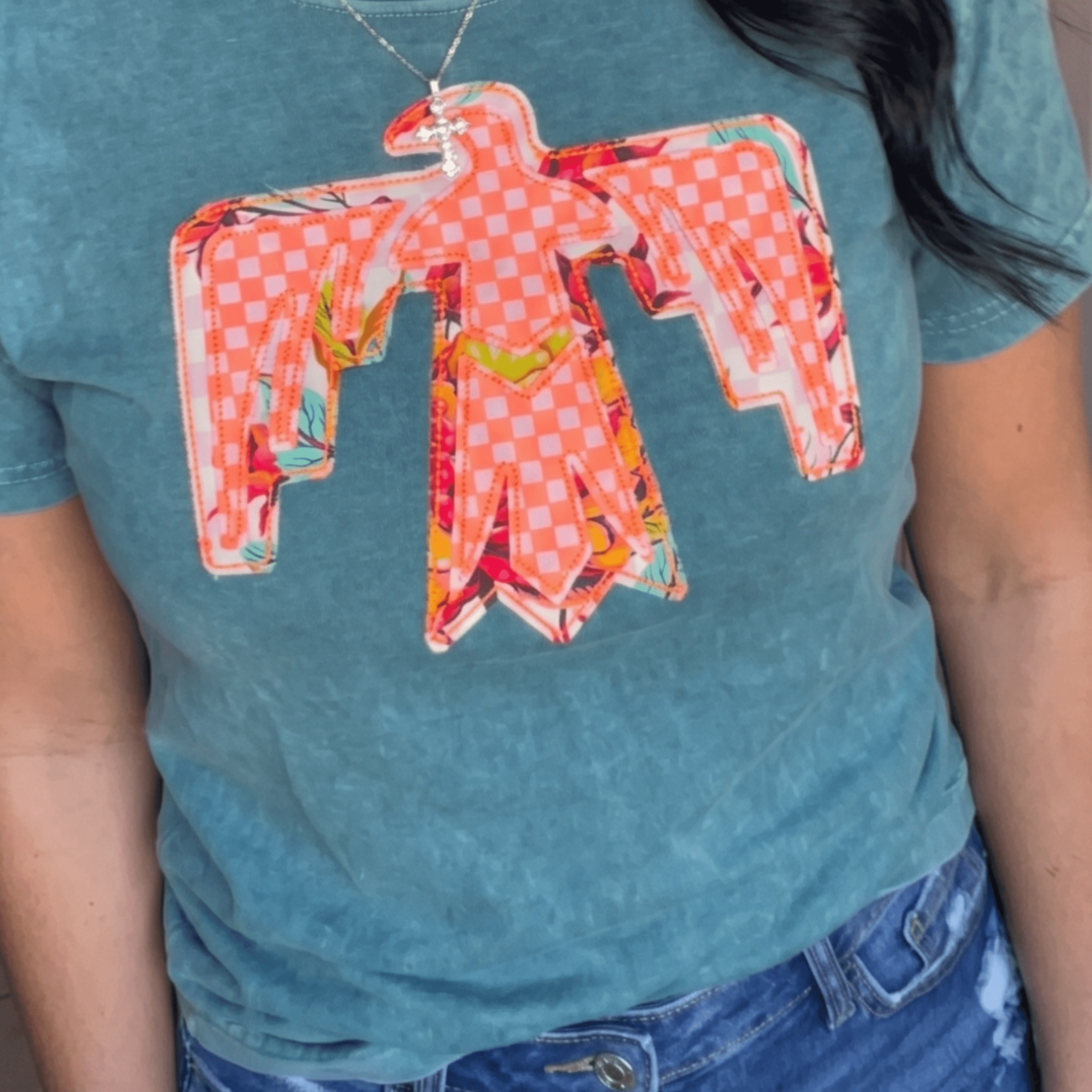 Thunderbird Appliqué T-Shirt – Comfort Colors