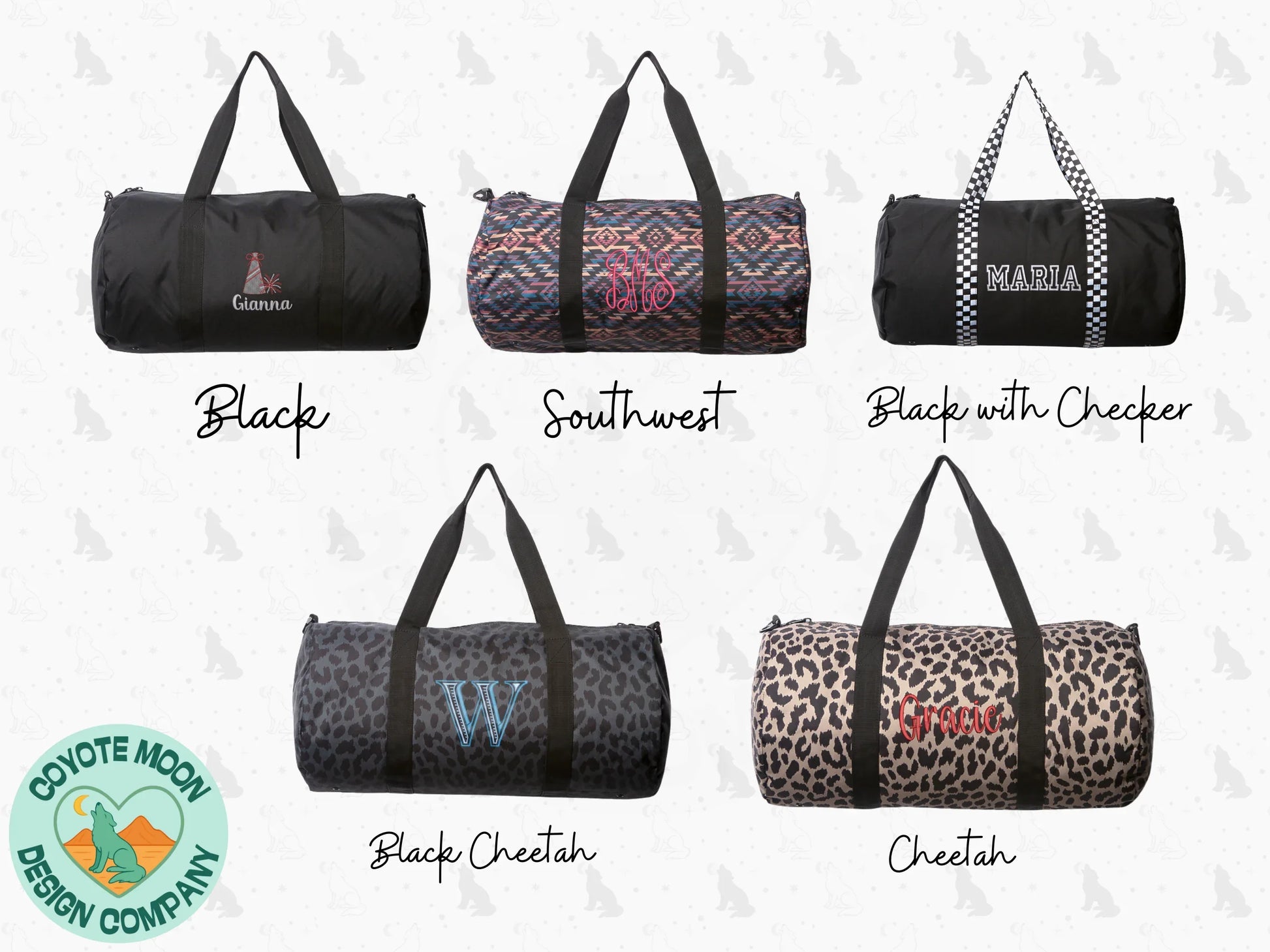 Customizable Duffle Bag - Coyote Moon Design Company